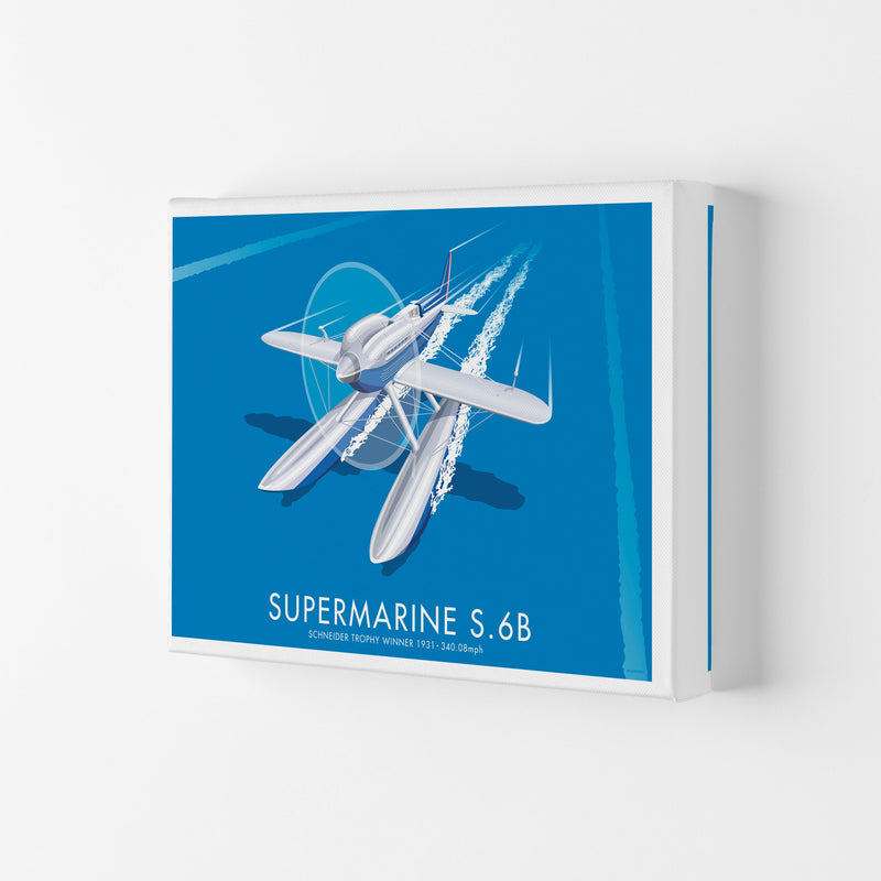 Supermarine S.6B Art Print by Stephen Millership, Framed Transport Poster Canvas