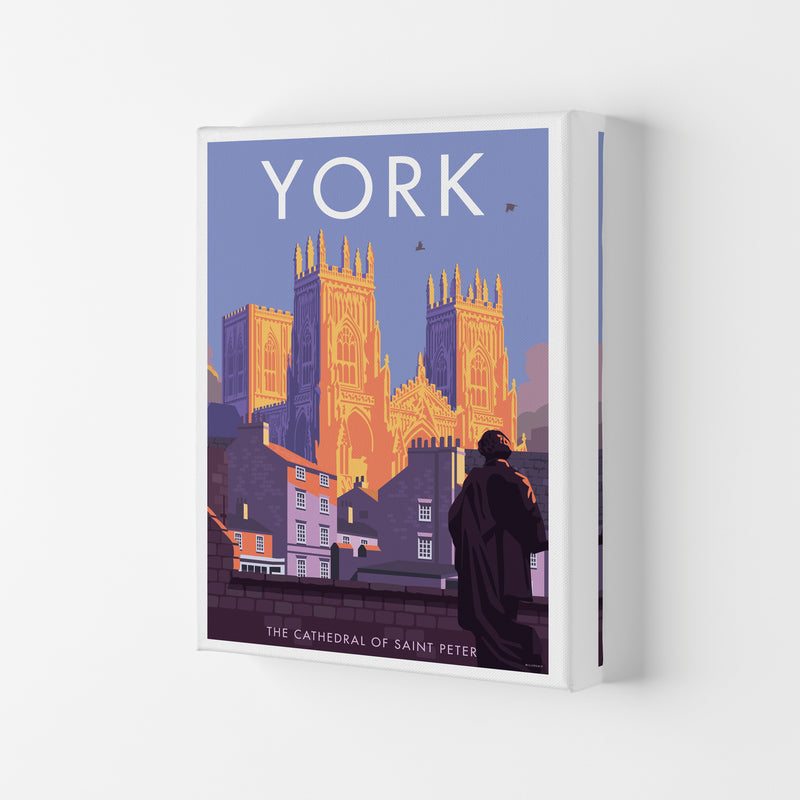 The Cathedral Of Saint Peter, York Art Print by Stephen Millership Canvas