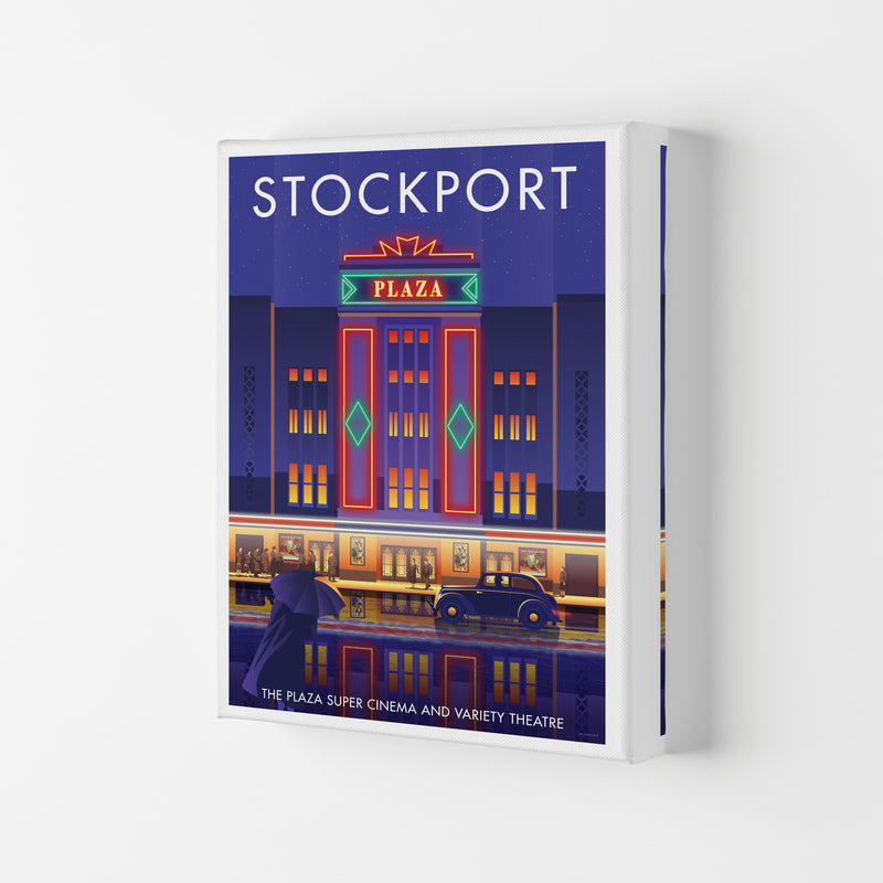 Stockport Plaza Framed Digital Art Print by Stephen Millership Canvas