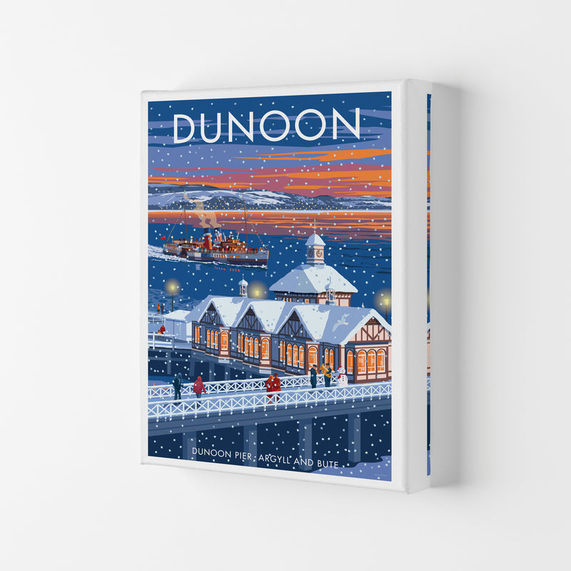 Dunoon Pier Art Print by Stephen Millership Canvas