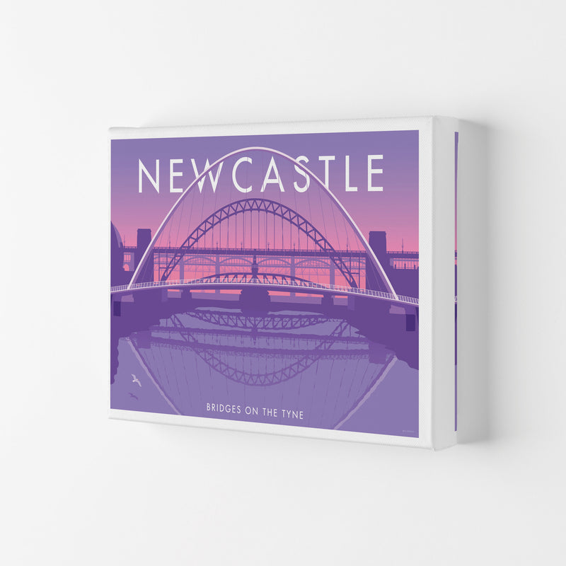 Bridges On The Tyne Newcastle Art Print by Stephen Millership Canvas