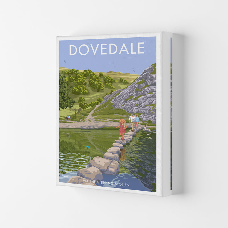 Dovedale Derbyshire Travel Art Print by Stephen Millership Canvas