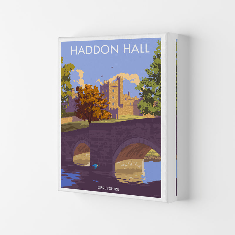 Haddon Hall Derbyshire Travel Art Print by Stephen Millership Canvas