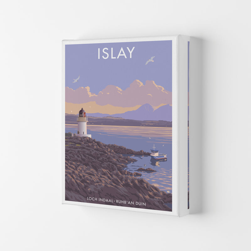 Loch Indaal Islay Travel Art Print by Stephen Millership Canvas