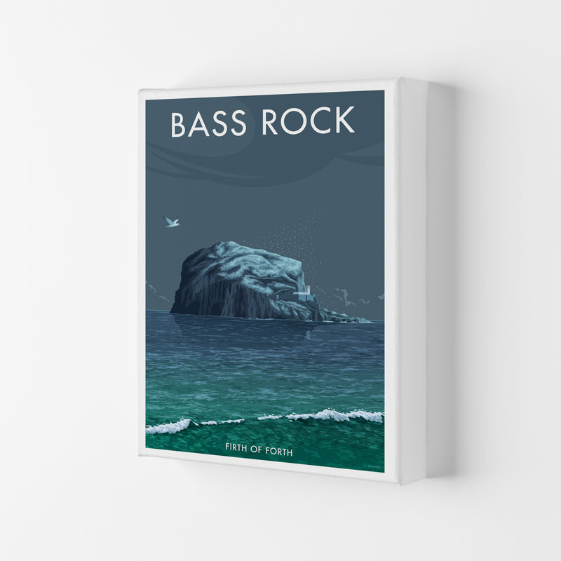 Scotland Bass Rock Art Print by Stephen Millership Canvas