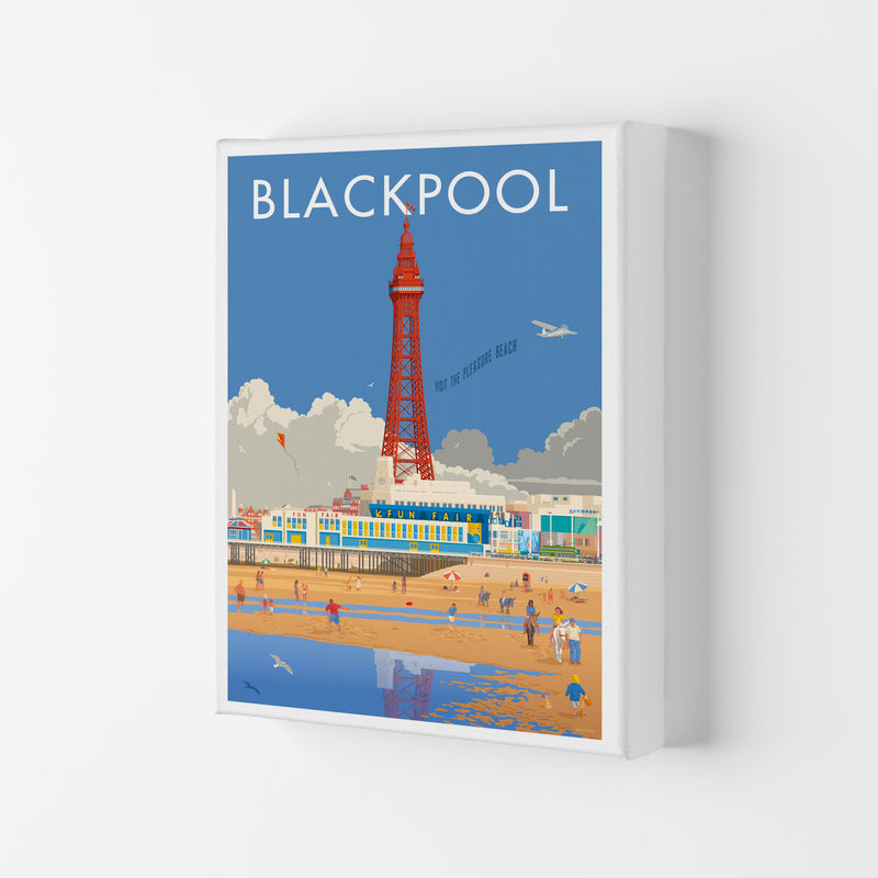 Blackpool 3 Art Print by Stephen Millership Canvas