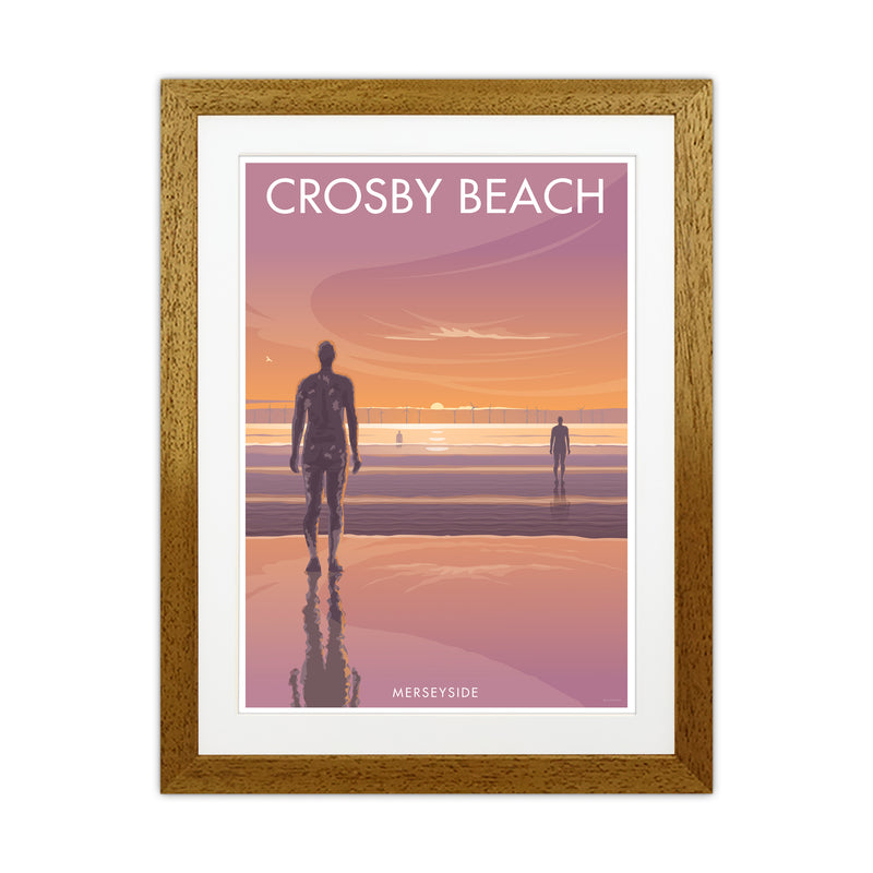 Crosby Beach Travel Art Print By Stephen Millership Oak Grain
