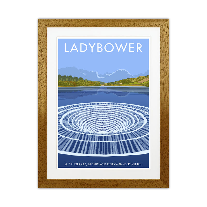 Derbyshire Ladybower Travel Art Print By Stephen Millership Oak Grain