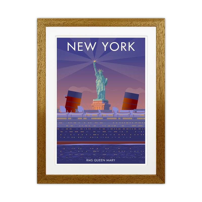 New York Travel Art Print By Stephen Millership Oak Grain