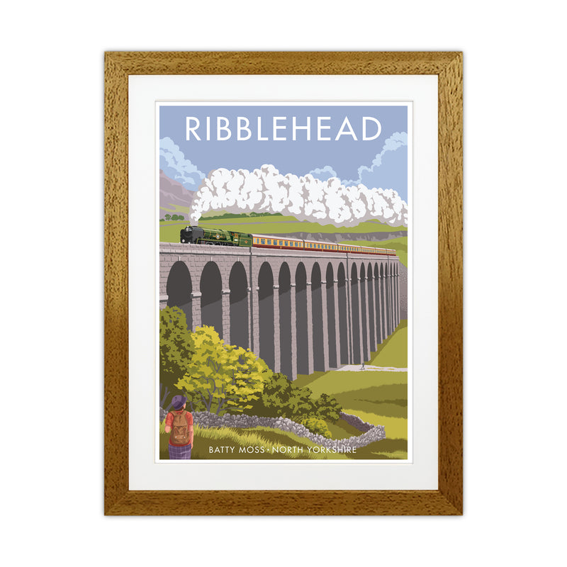 Ribblehead Travel Art Print By Stephen Millership Oak Grain