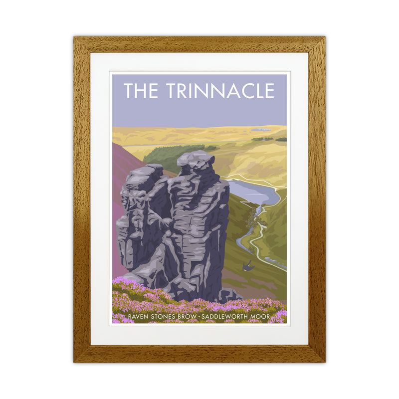 Saddleworth Trinnacle Travel Art Print By Stephen Millership Oak Grain