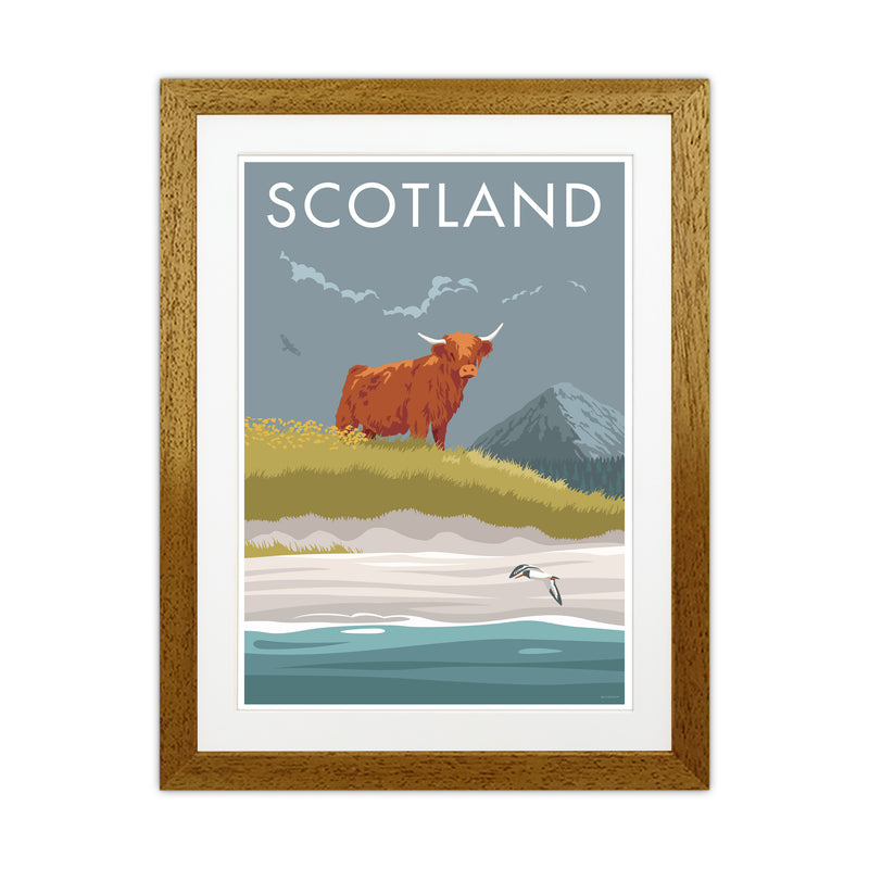 Scotland Angus Travel Art Print By Stephen Millership Oak Grain