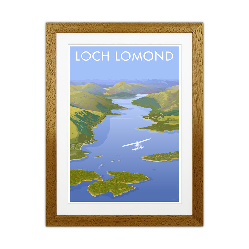 Scotland Loch Lomond Travel Art Print By Stephen Millership Oak Grain