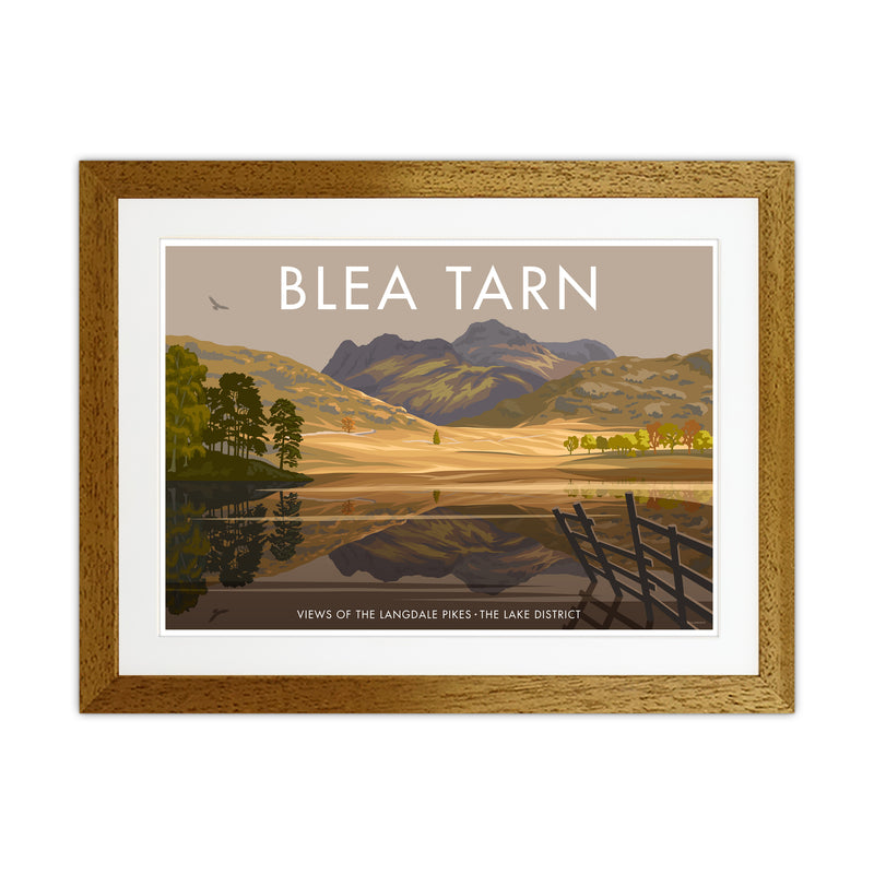 The Lakes Blea Tarn Travel Art Print By Stephen Millership Oak Grain