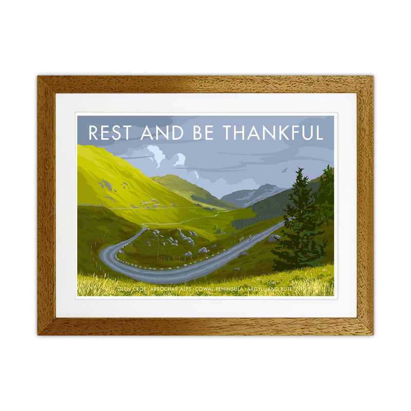 Scotland Rest And Be Thankful Art Print by Stephen Millership Oak Grain