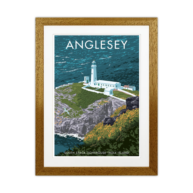 Anglesey Art Print by Stephen Millership Oak Grain