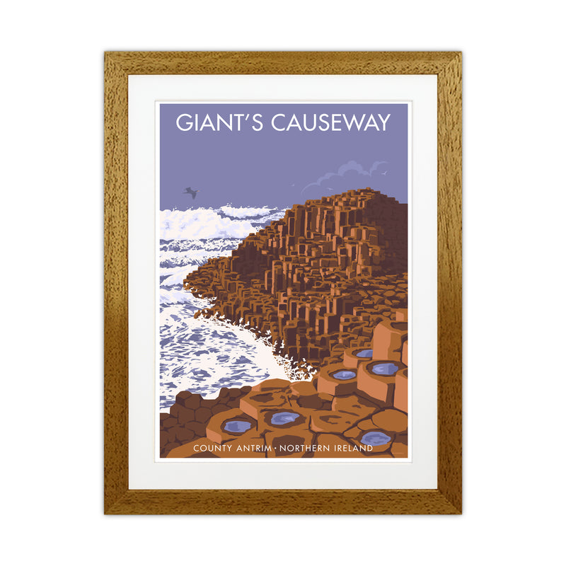 NI Giant'S Causeway Art Print by Stephen Millership Oak Grain
