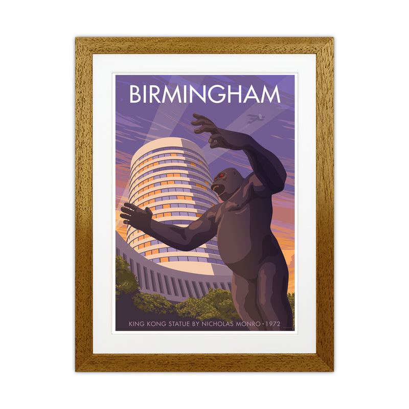 Birmingham King Kong Art Print by Stephen Millership Oak Grain