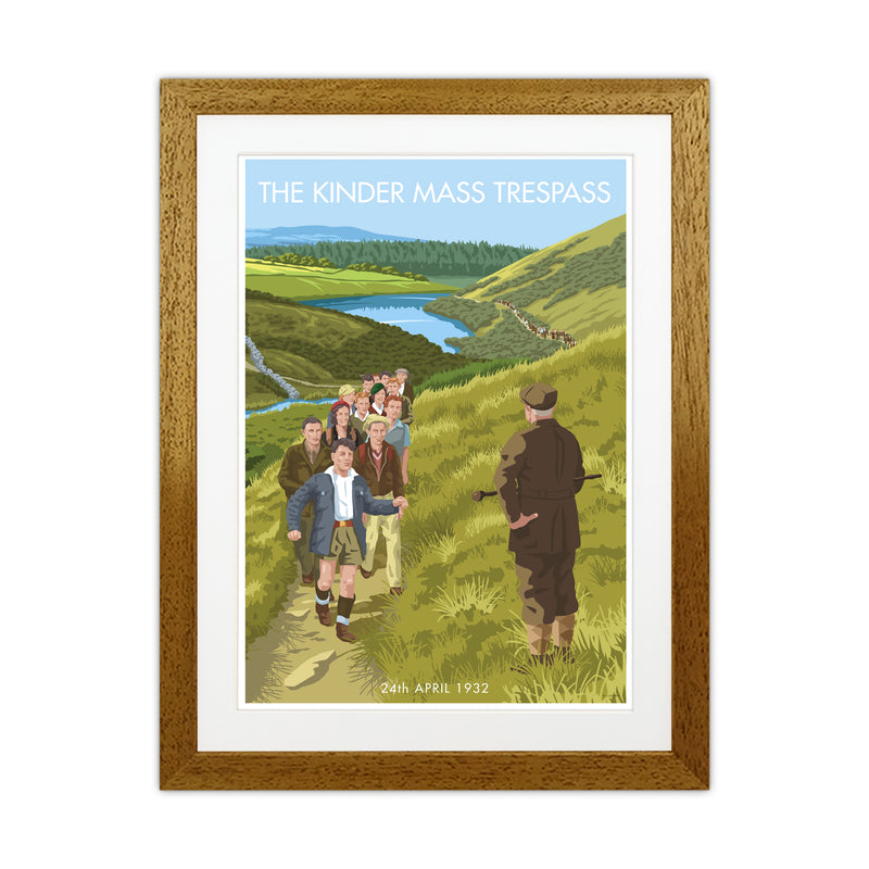 The Peak District Kinder Trespass Art Print by Stephen Millership Oak Grain