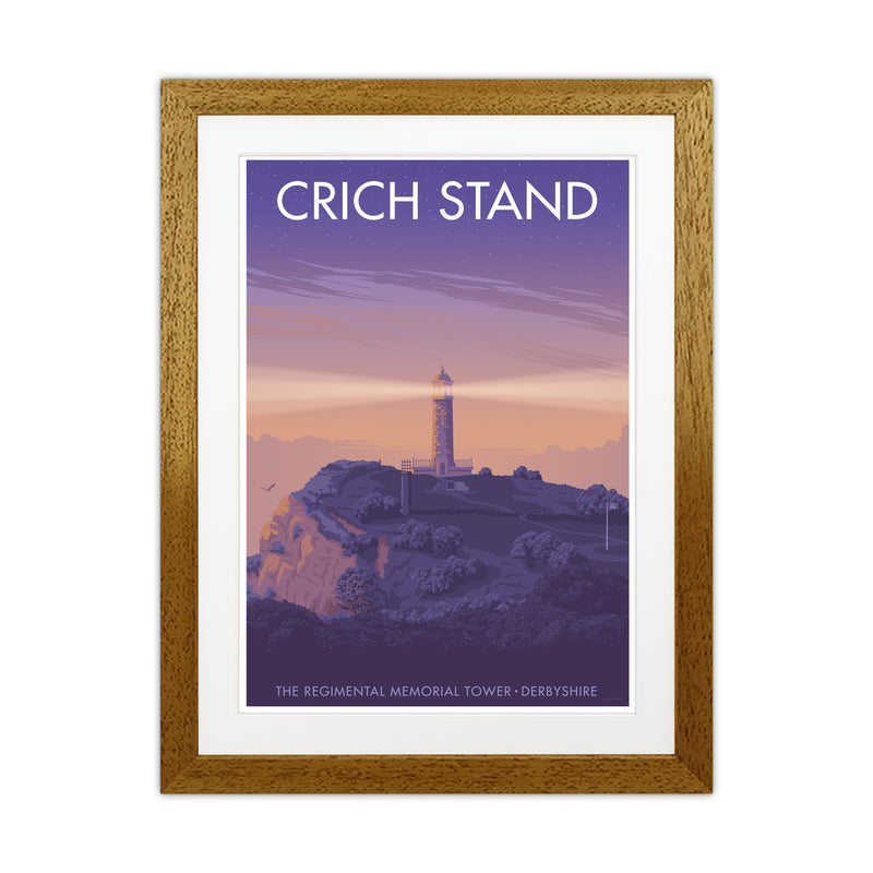 Derbyshire Crich Stand Art Print by Stephen Millership Oak Grain