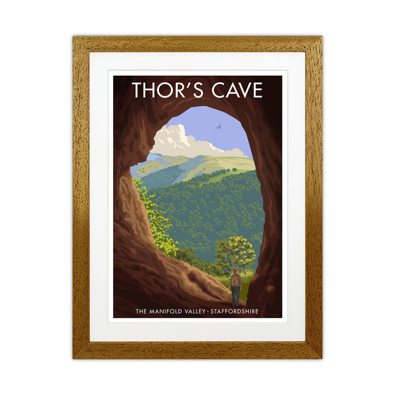 Staffordshire Thors Cave Travel Art Print by Stephen Millership Oak Grain