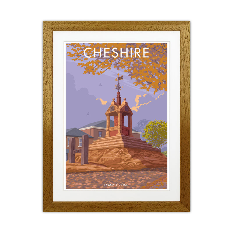 Cheshire Lymm Travel Art Print by Stephen Millership Oak Grain