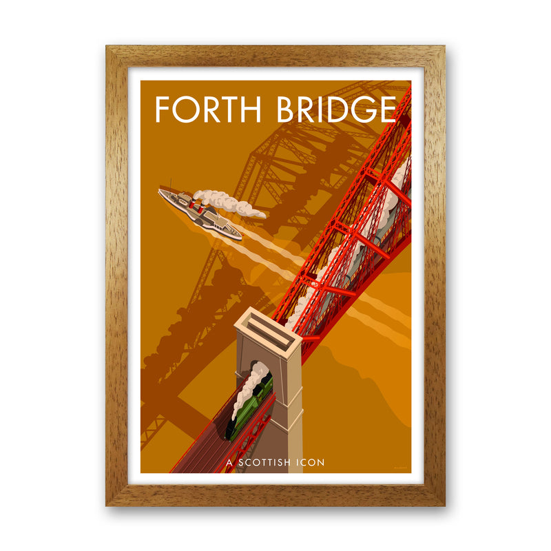 Forth Bridge by Stephen Millership Oak Grain
