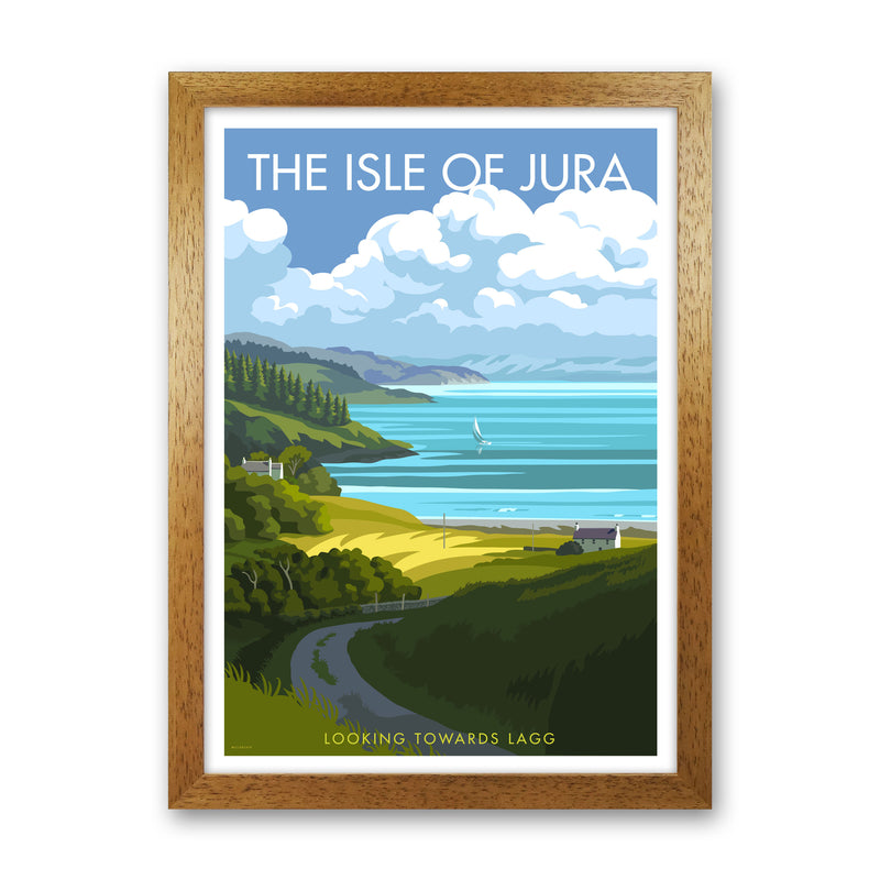 The Isle of Jura Art Print by Stephen Millership Oak Grain
