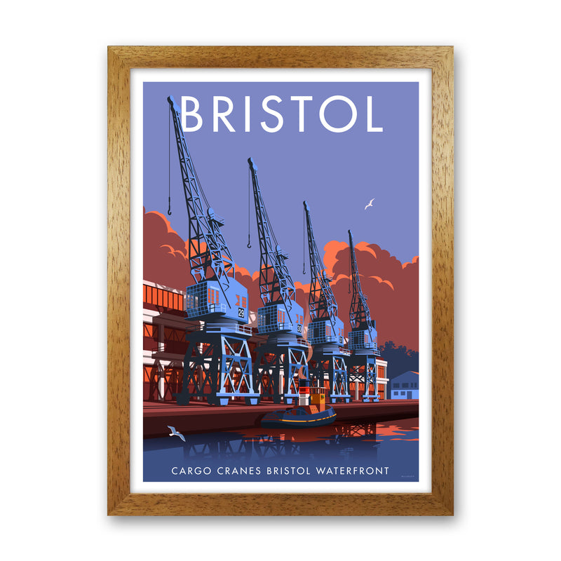 Bristol Waterfront Art Print by Stephen Millership Oak Grain