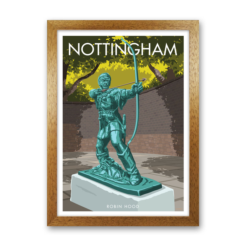 Nottingham Art Print by Stephen Millership Oak Grain
