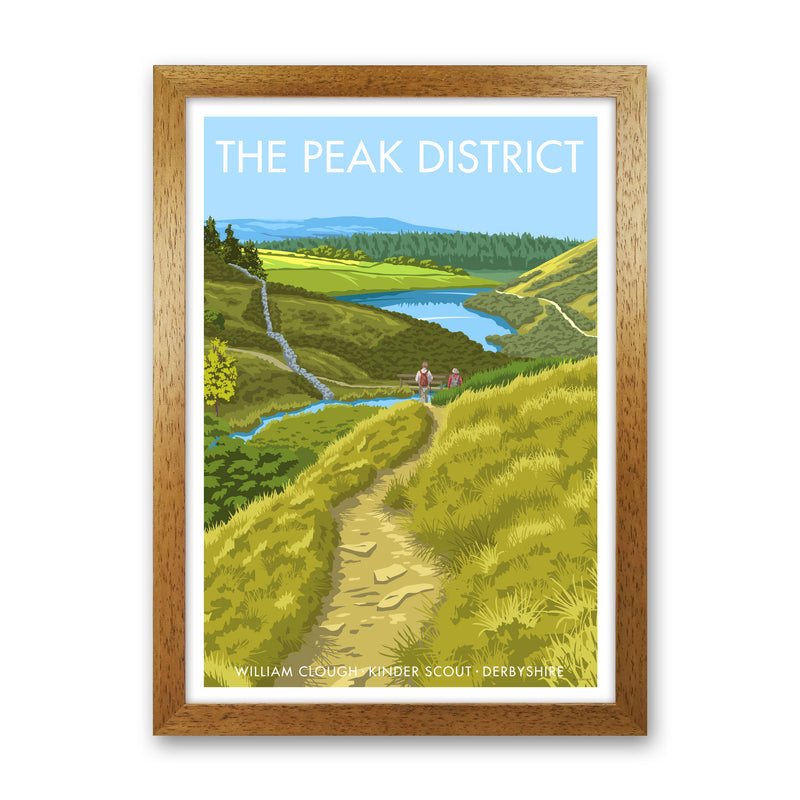 The Peak District Framed Digital Art Print by Stephen Millership Oak Grain