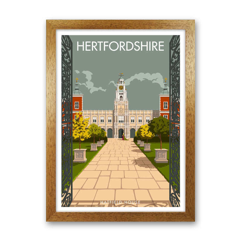Hatfield House Hertfordshire Art Print by Stephen Millership Oak Grain