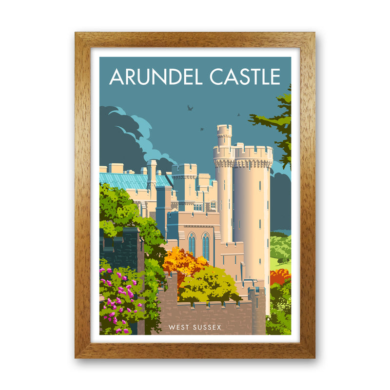 Arundel Castle Sussex Art Print by Stephen Millership Oak Grain