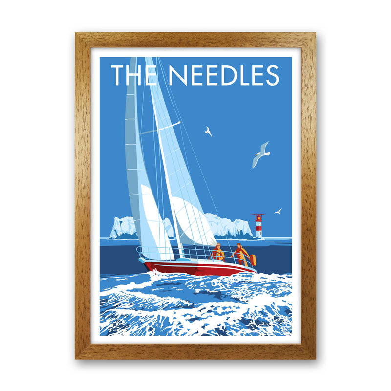 The Needles Art Print by Stephen Millership Oak Grain
