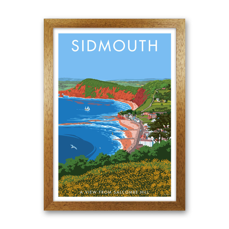 Sidmouth Art Print by Stephen Millership Oak Grain