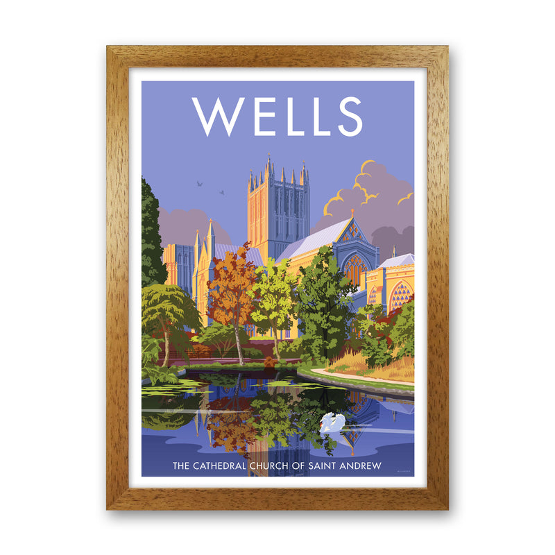 Wells Art Print by Stephen Millership Oak Grain