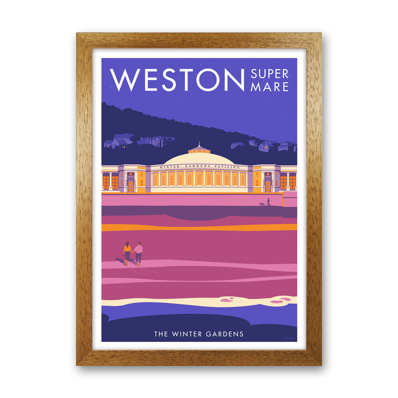 Weston-super-mare Art Print by Stephen Millership Oak Grain