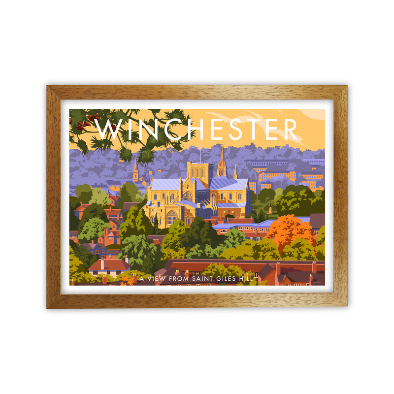 Winchester Art Print by Stephen Millership Oak Grain