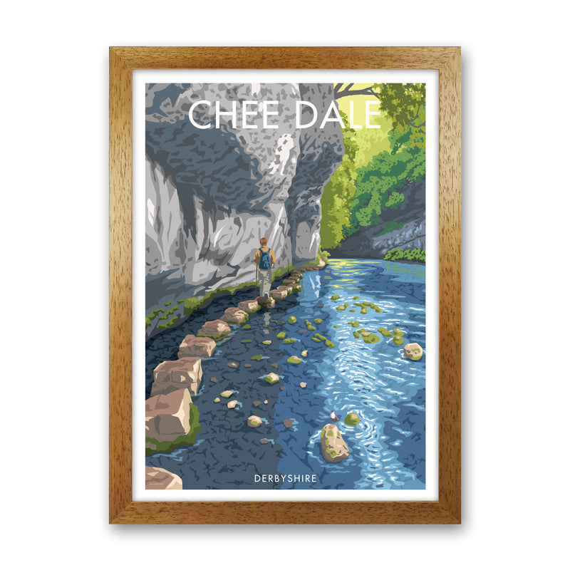 Chee Dale Art Print by Stephen Millership, Framed Wall Art Oak Grain