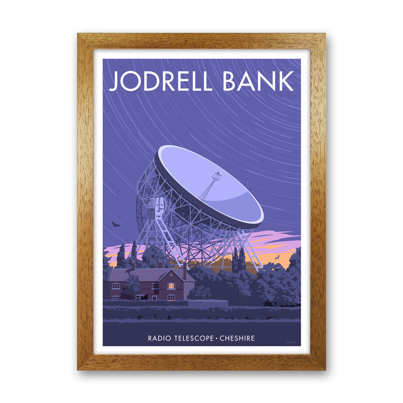 Jodrell Bank Art Print by Stephen Millership Oak Grain