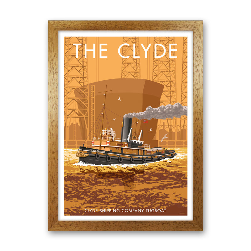 The Clyde Art Print by Stephen Millership Oak Grain