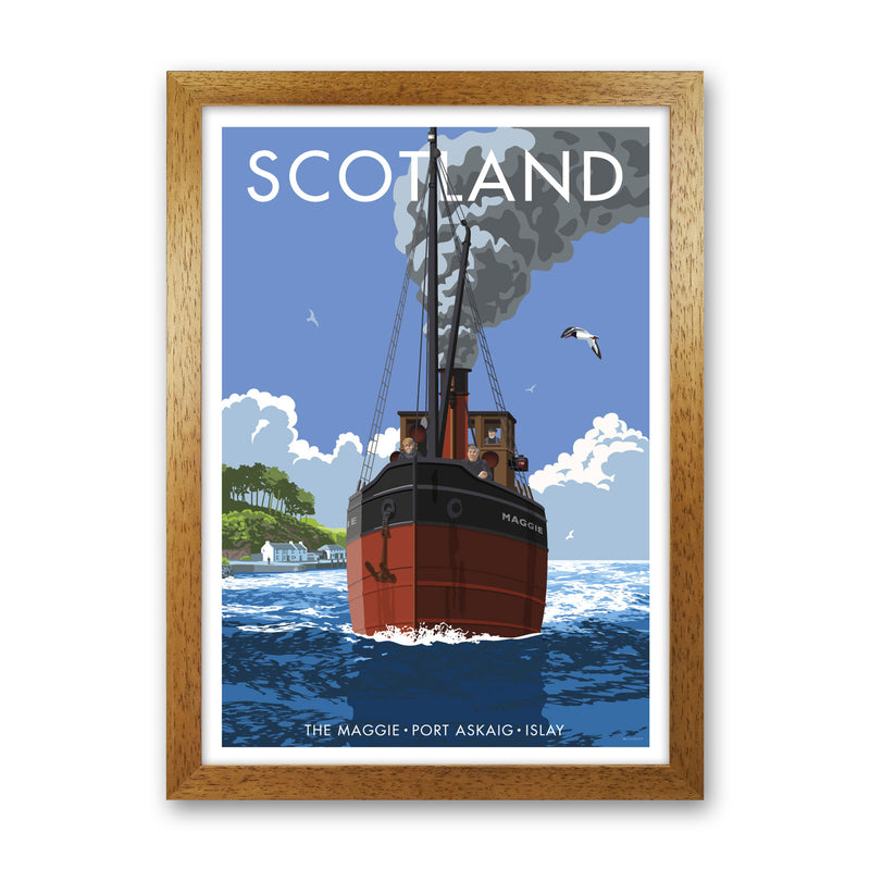 Scotland Art Print by Stephen Millership Oak Grain