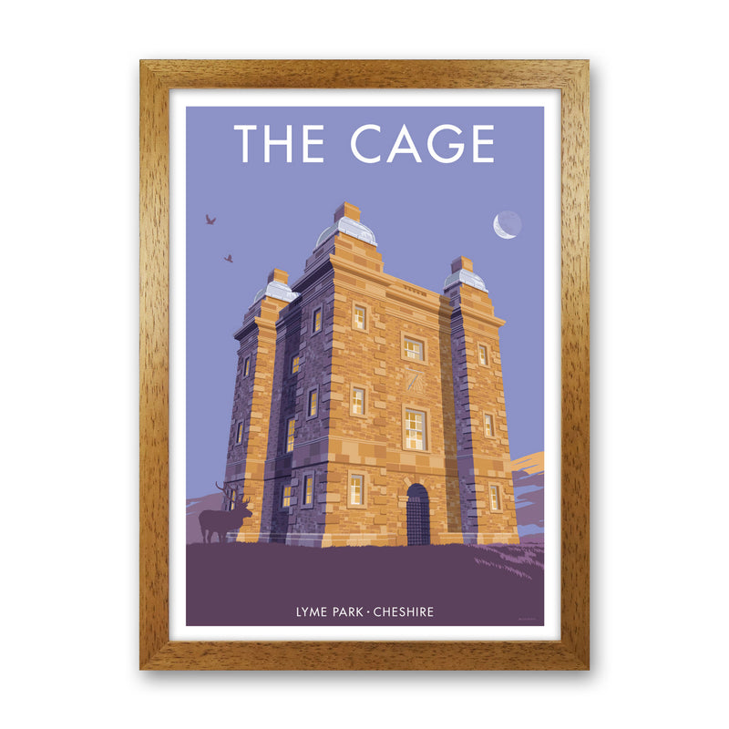 The Cage Art Print by Stephen Millership Oak Grain