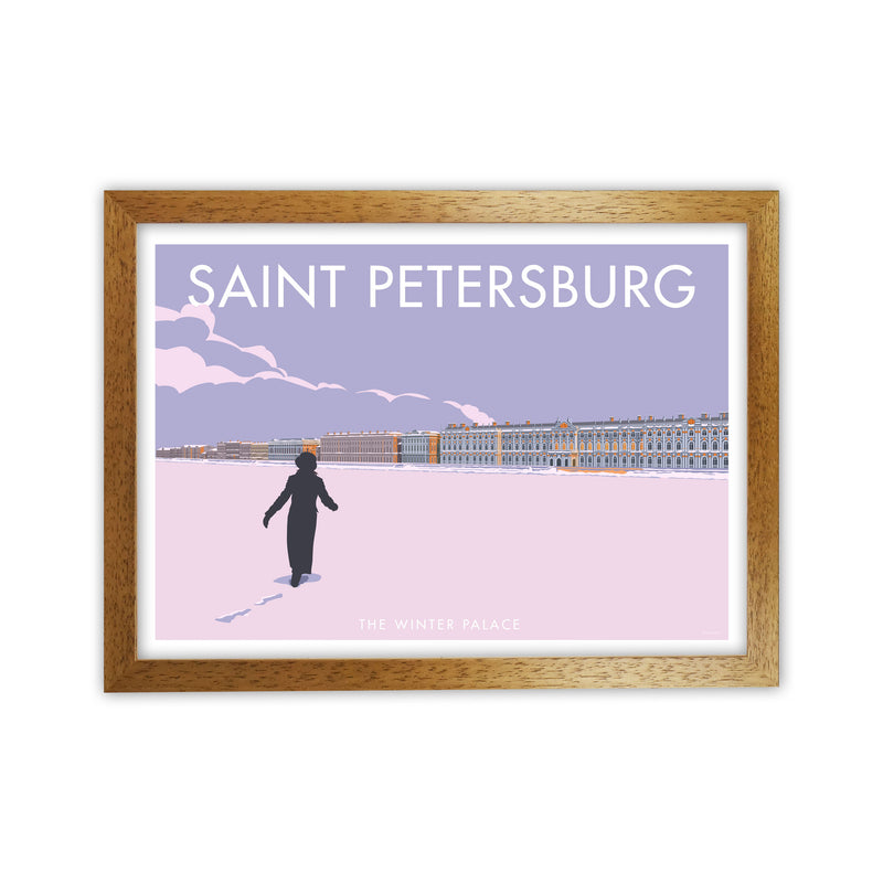 The Winter Palace Saint Petersburg Art Print by Stephen Millership Oak Grain