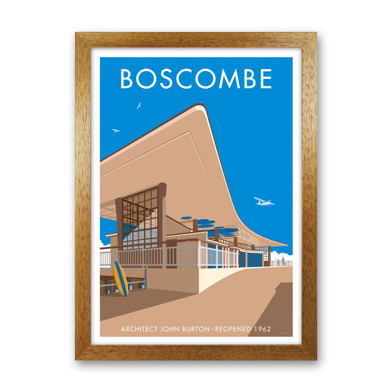 Boscombe Framed Digital Art Print by Stephen Millership Oak Grain