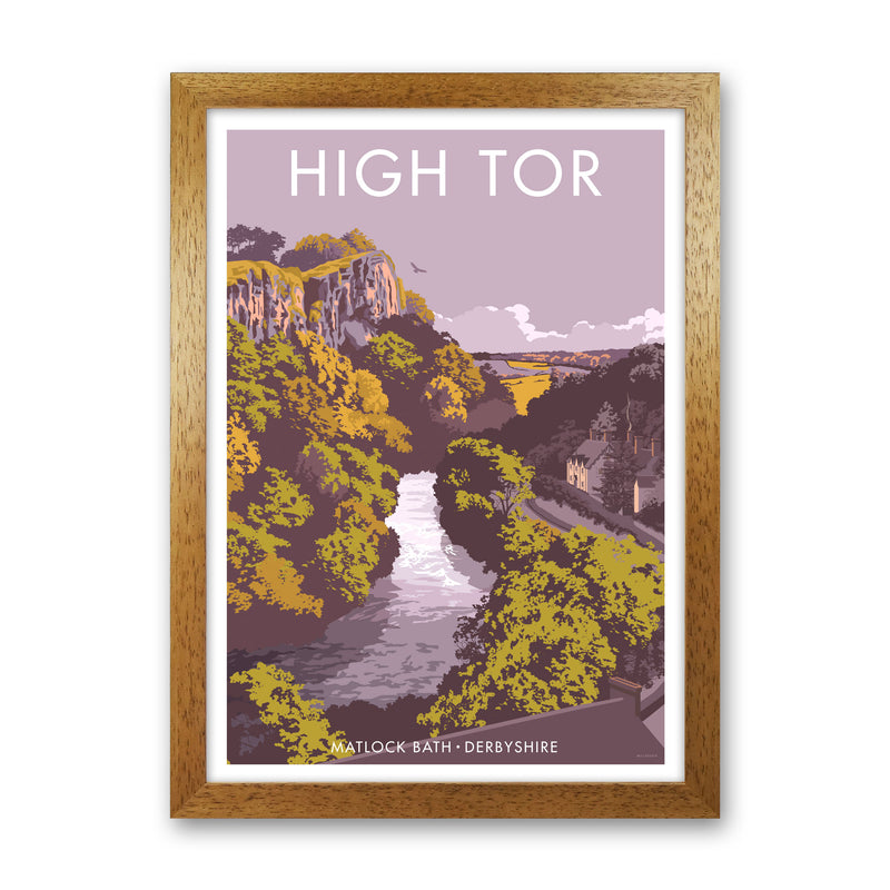 High Tor Art Print by Stephen Millership Oak Grain