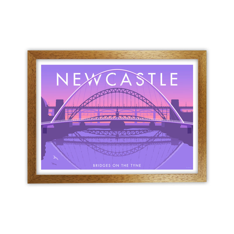 Bridges On The Tyne Newcastle Art Print by Stephen Millership Oak Grain