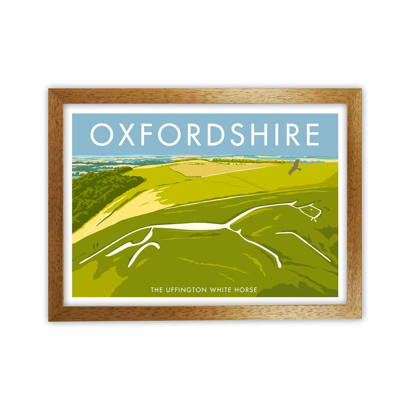 The Uffington White Horse Oxfordshire Art Print by Stephen Millership Oak Grain