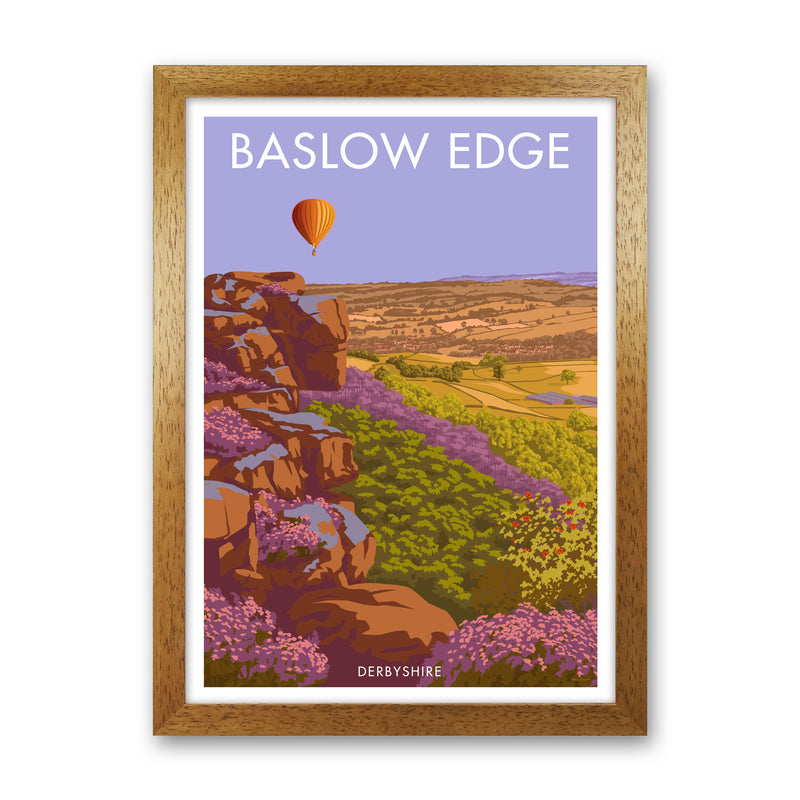 Baslow Edge Derbyshire Travel Art Print by Stephen Millership Oak Grain