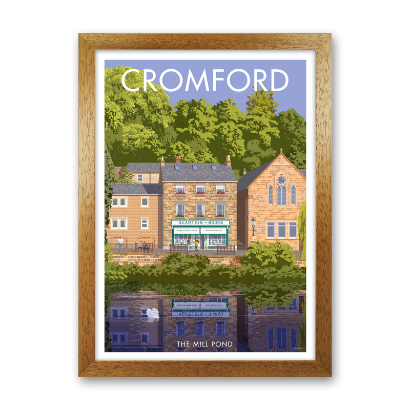 Cromford Derbyshire Travel Art Print by Stephen Millership Oak Grain